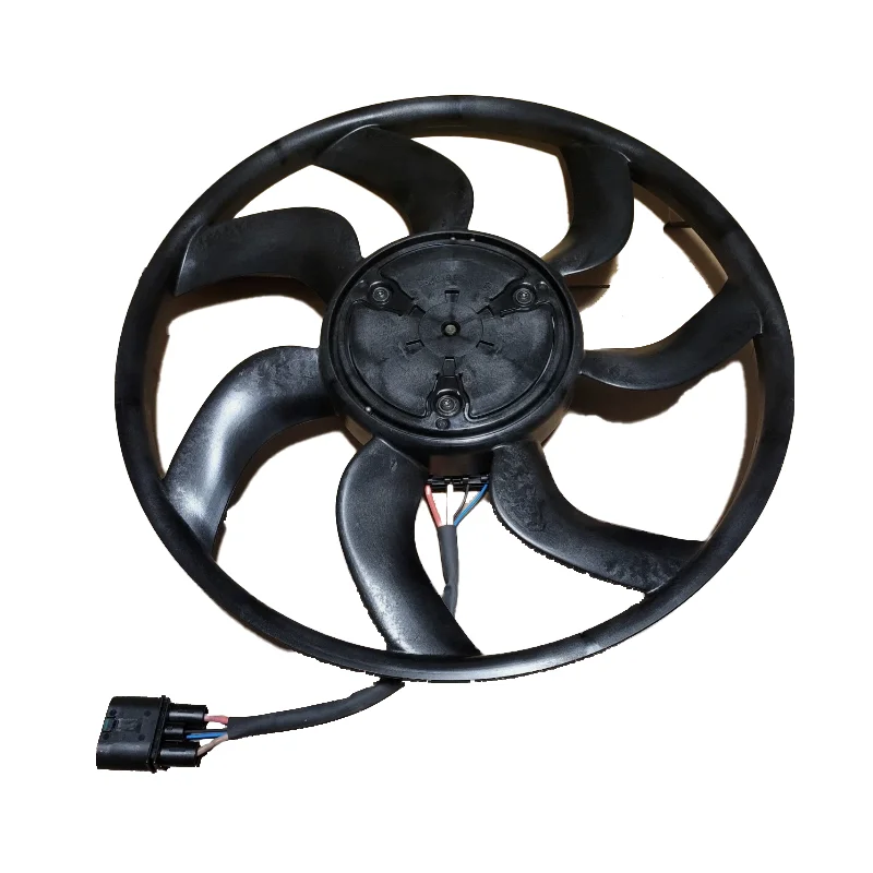 Improved version of electronic fan with fan cover, radiator fan and fan ring 8W0121003B 8W095945 80D121003 8W0959455M
