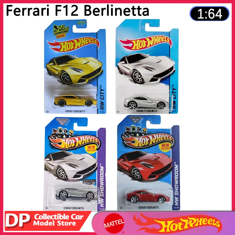 Hot Wheels Ferrari F12 Berlinetta 2013/2014 1:64 Scale Die-Cast Car Model, Luxury Cars Adult Collectors, Hobbyists,out of Print