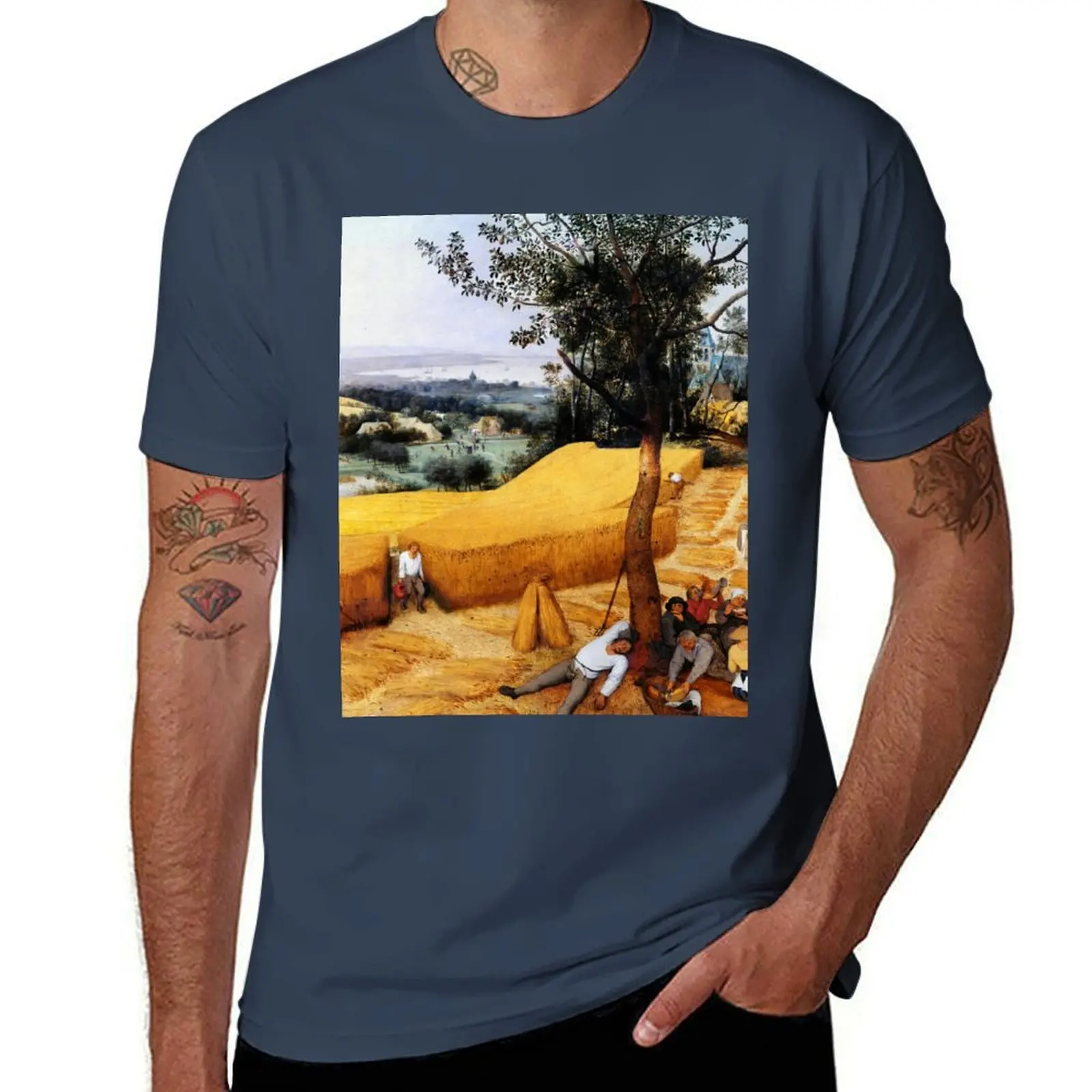 

Pieter Bruegel the Elder The Harvesters T-Shirt t shirt personalised anime t shirts oversize graphic t shirts for man T-Shirt