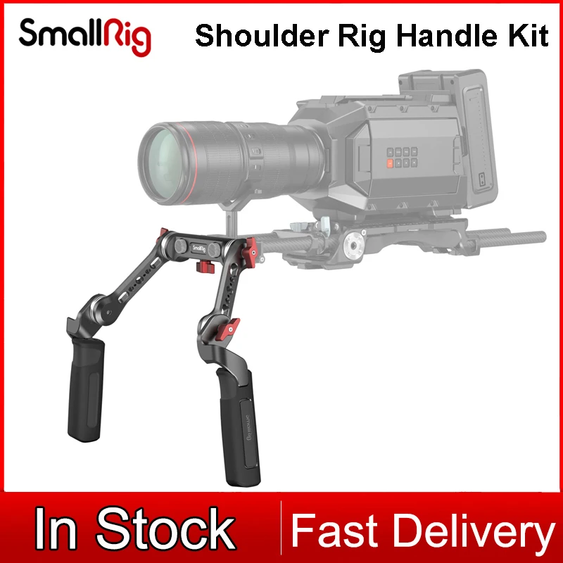 

SmallRig Shoulder Rig Handle Kit for 15mm Railblock Shoulder Rig Support For DSLR Camera DV Camcorder 2002