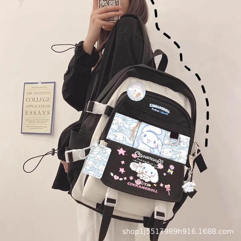 Sanrio New Cinnamoroll Babycinnamoroll Student Schoolbag Casual Waterproof Large Capacity Cute Cartoon Backpack