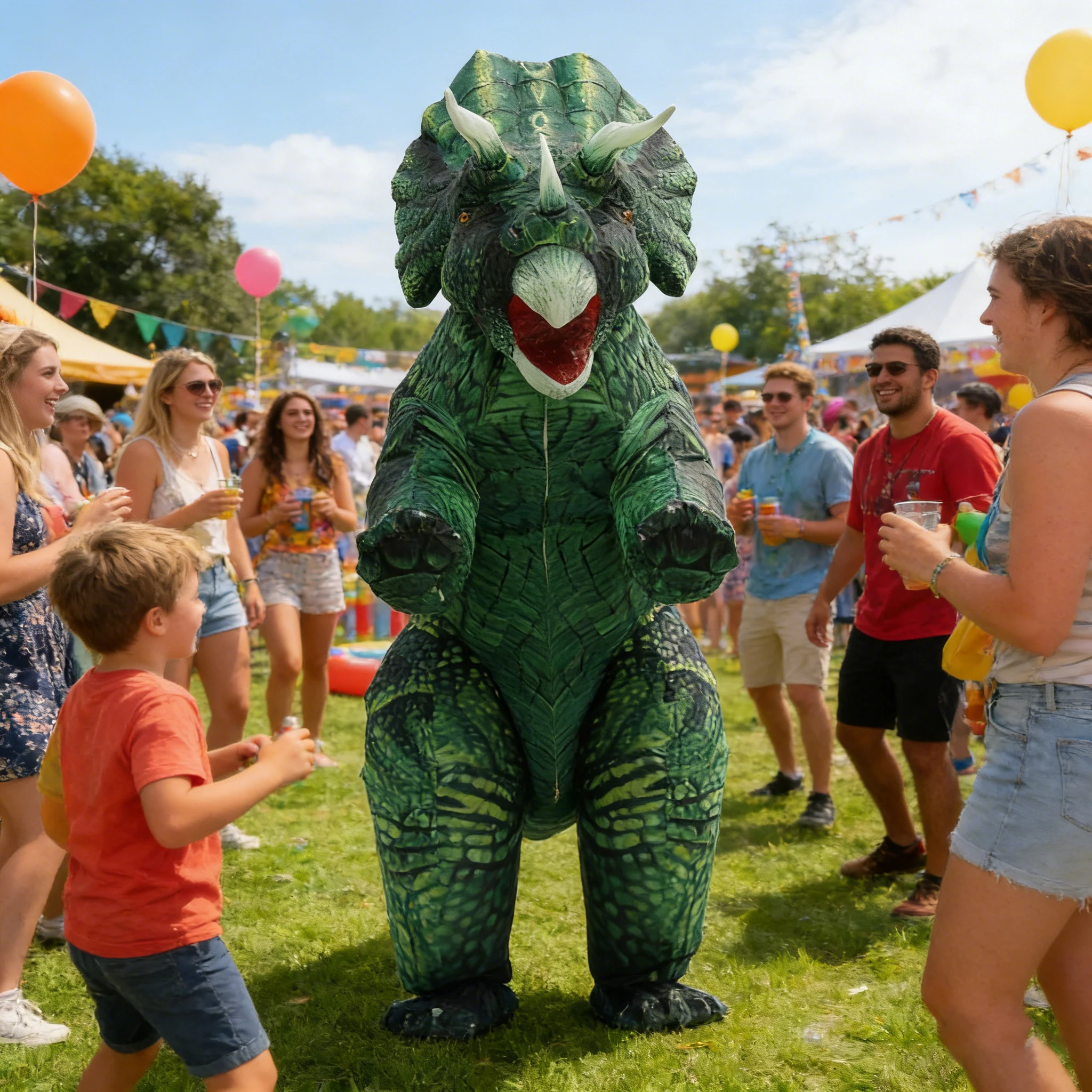 

Inflatable Dino T-Rex Spinosaurus Pterosaur Triceratops Adult Velociraptor Costume Mascot Cosplay Halloween Women Man Kid