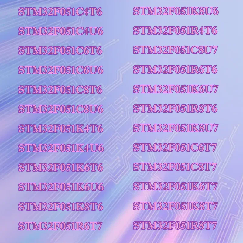 

STM32F051C8T6 K6T6 R8T6 K6U6 C8U6 K8U7 C8T7 T8Y Silicone shell