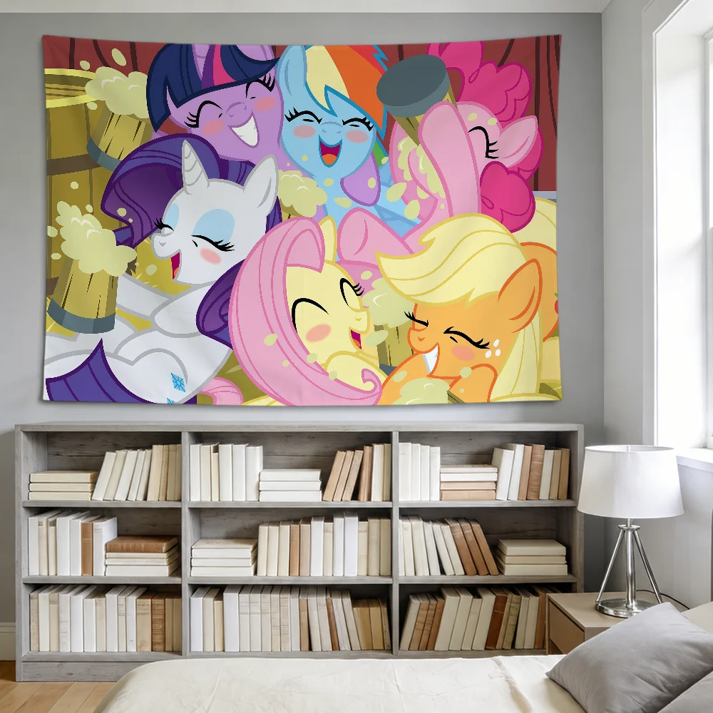 flag cartoon My For Room Dorm Party hogar bedside Living room wall hanging garden P-Pony cute Decor Banner l-Little gift