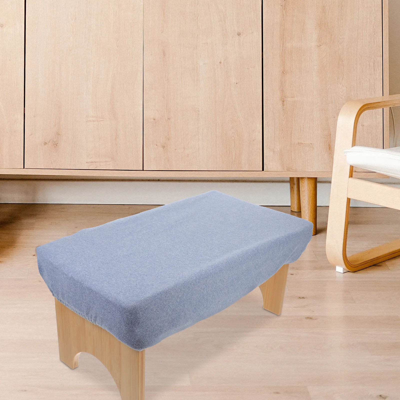Elastic Polyester Stretch Bench Cover for Rectangle Piano Benches, Dining Stools – Non-Slip Seat Protector