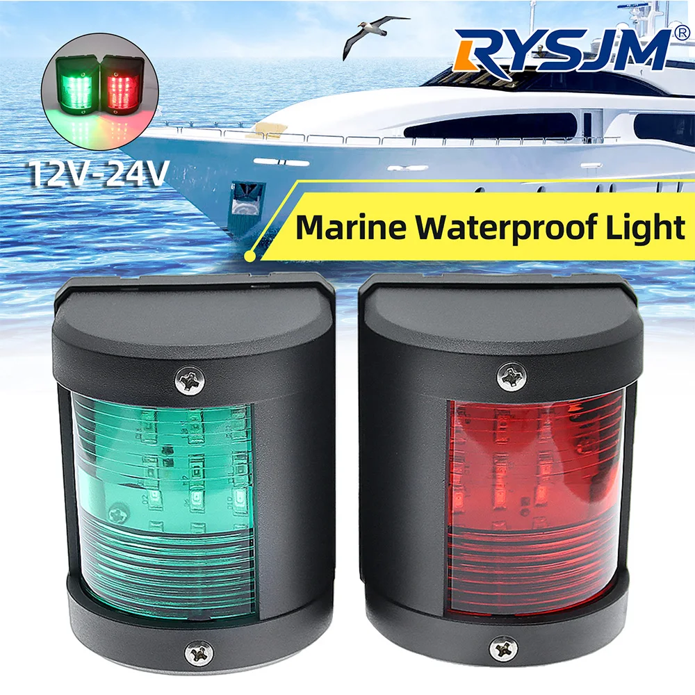 12V/24V LED Navigation Signal Light IP66 Waterproof Warning Lamp Sea Sailing Running Lights for Marine Boat Yacht Accessories