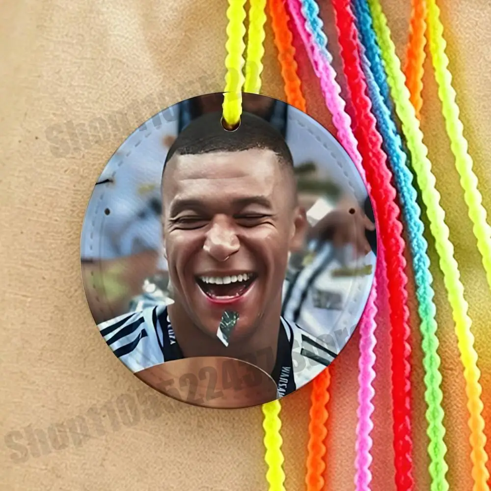 

Kylian Star M-Mbappe Football Creative Luggage Tag Lightweight Waterproof Name ID Address Label Travel Accessories