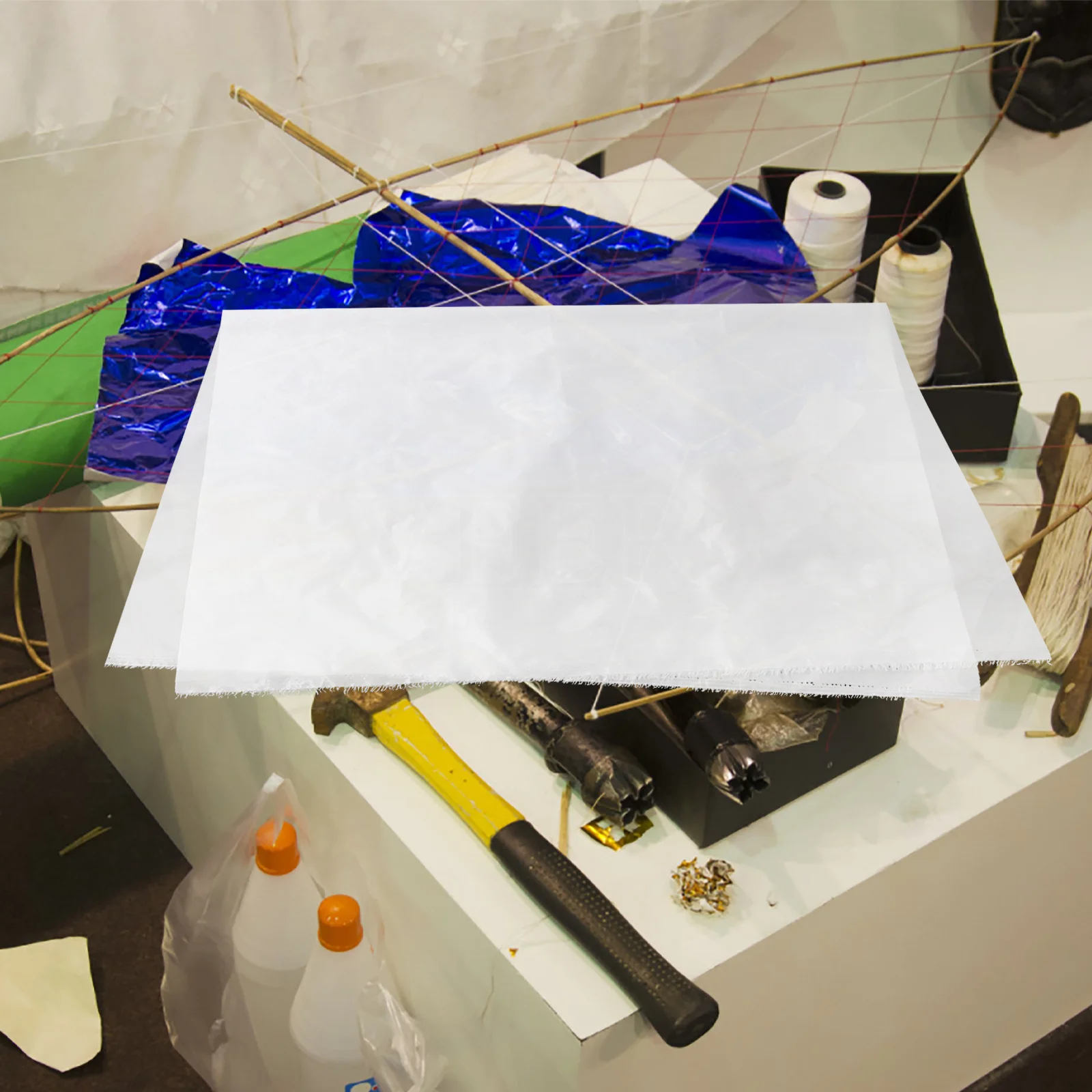 مجموعة أدوات صنع الطائرات الورقية للأطفال، أعواد دعم كاملة من قماش الخيزران، مواد حرفية، مستلزمات الرسم والأنشطة الخارجية