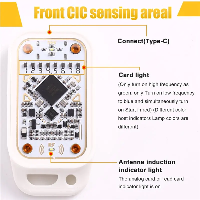 A99E-New 4Th Chameleon Ultra V4.0 Contactless Smart Card Emulator RFID Smart Chip ID IC Reader Tag Copyer