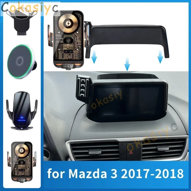Автомобильный держатель для телефона Mazda 3 Mazda3 BM BN 2014-2016, кронштейн для зарядки, навигационная подставка, автоаксессуары