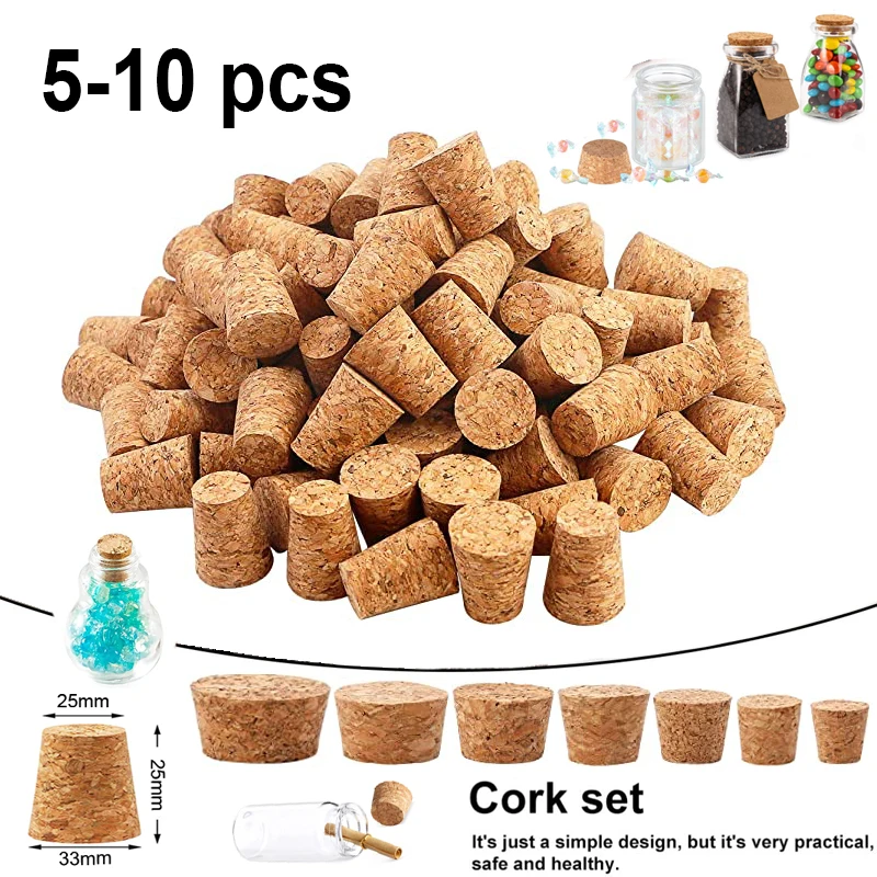 5/10Pcs Wine Corks Corks Wine Stopper Reusable Functional Portable Sealing Stopper for Bottle Bar Tools Kitchen Accessories