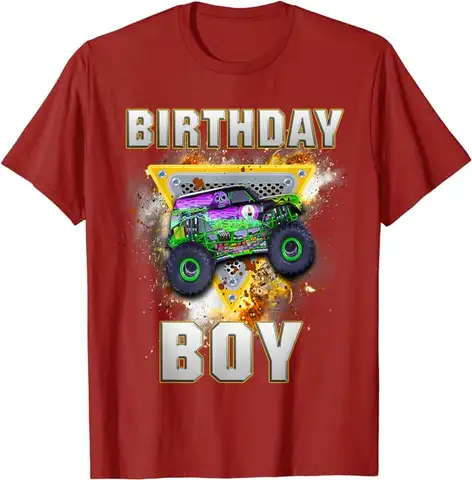 Monster Truck födelsedagspojke Monster Truck är min sylt älskare T-shirt humor rolig barntröja söner brorson födelsedag nyhet gåvor 10 best sales monsterjam - №3
