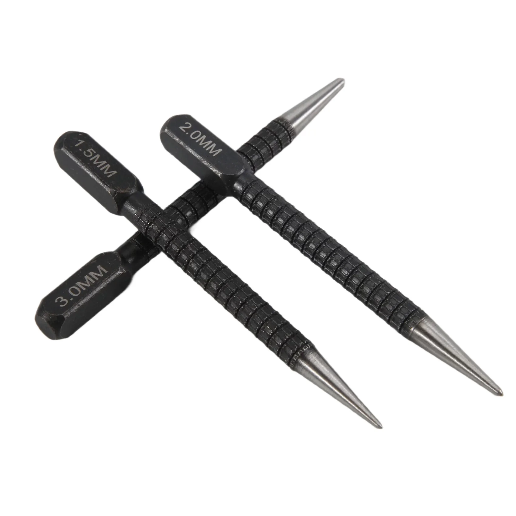 AB33-3Pcs High-Carbon Steel Center Punch Set 10Cm Non Slip Center Punch For Alloy Steel Metal Wood Marking Drilling Tool