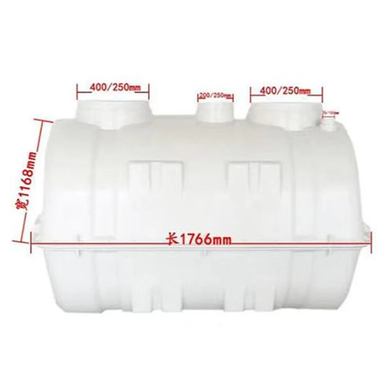 FRP septic tank underground sewage treatment tank with 500L/hour filtration system 1 year warranty