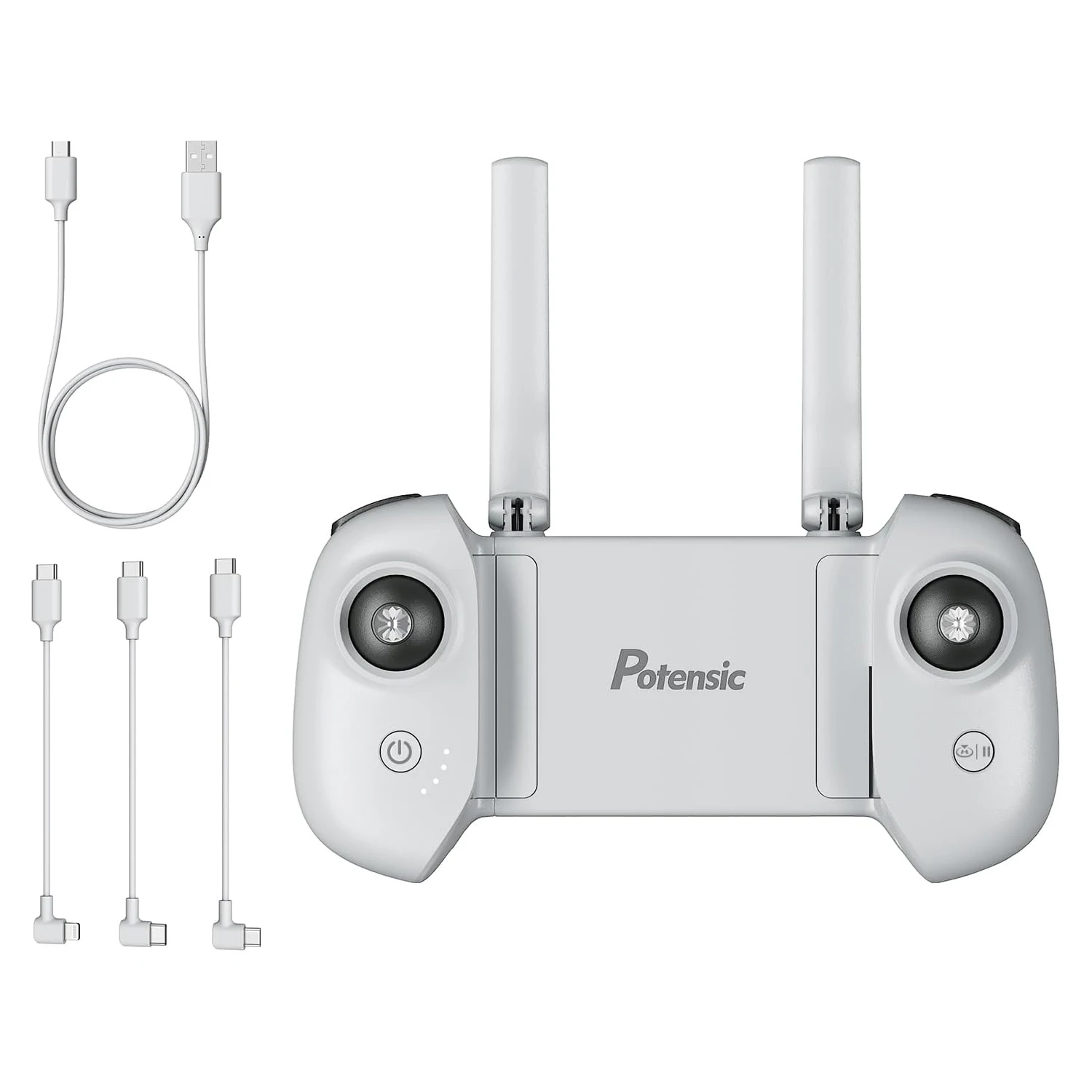 

Potensic Remote Controller for Atom 3 Axis Gimbal Drone Only Lightweight with 1 USB Charging Cable and 3 OTG Cables