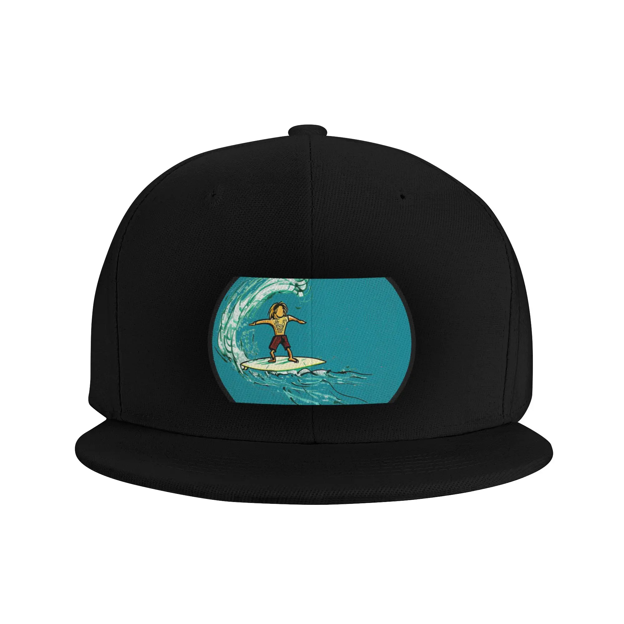 Fashion Catching waves Flat Brim Sun Hat  Office Workers Cap