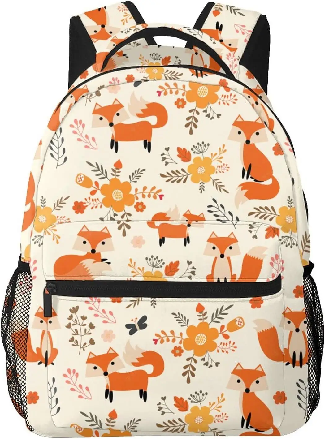 Cute Fox Backpack High Capacity Backpack Lightweight Hiking Daypack for Men Women