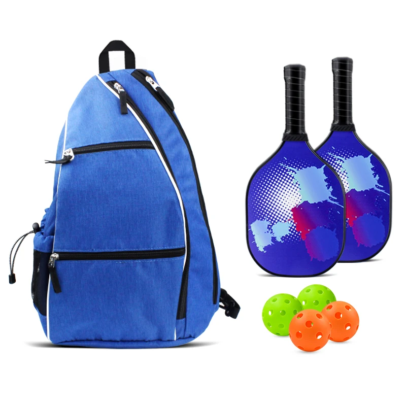 Pickleball Bag Adjustable Men's & Women's Backpack Pickleball Paddle Bag with Fence Water Bottle Holder 3 Colors for Choice