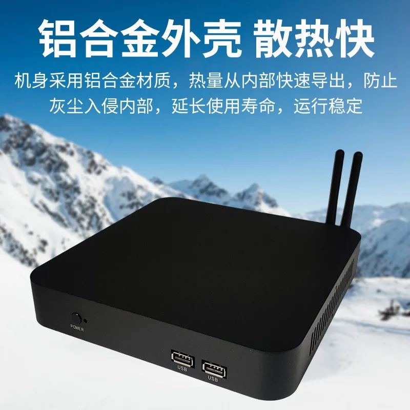 Mini Industrial PC Host YHC-Y100 for 24/7 Operation with Auto Power-On and Wall-Mountable Full Aluminum Design