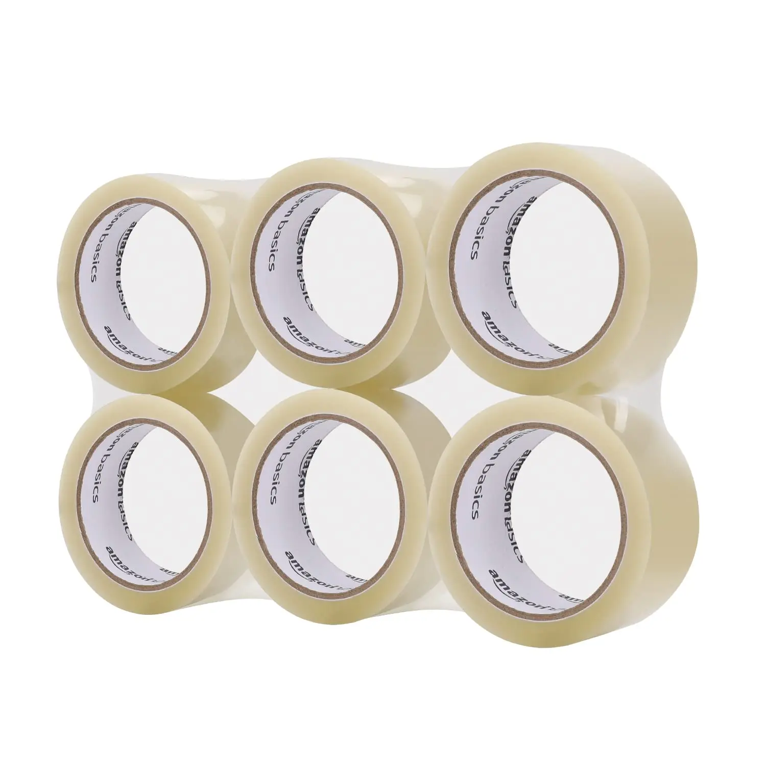 

Clear Packing Tape for Moving and Sealing Boxes, 1.9 in x 60.3 Yards, 1.8mil, 6 Rolls