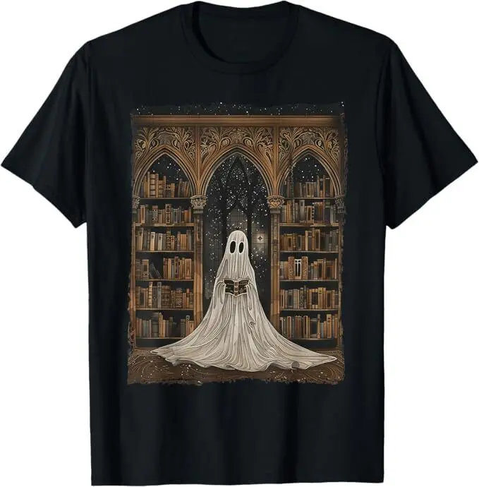 

Reading Ghost Library Halloween Librarian Book Lovers UnisexT-Shirt