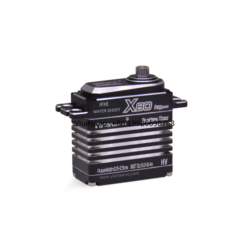 

GXservo X80 80 кг Pro глубокий водонепроницаемый 1/8 автомобильный ШИМ цифровой рулевой механизм цельнометаллический сервопривод для заводских компонентов двигателя автомобиля 1/10