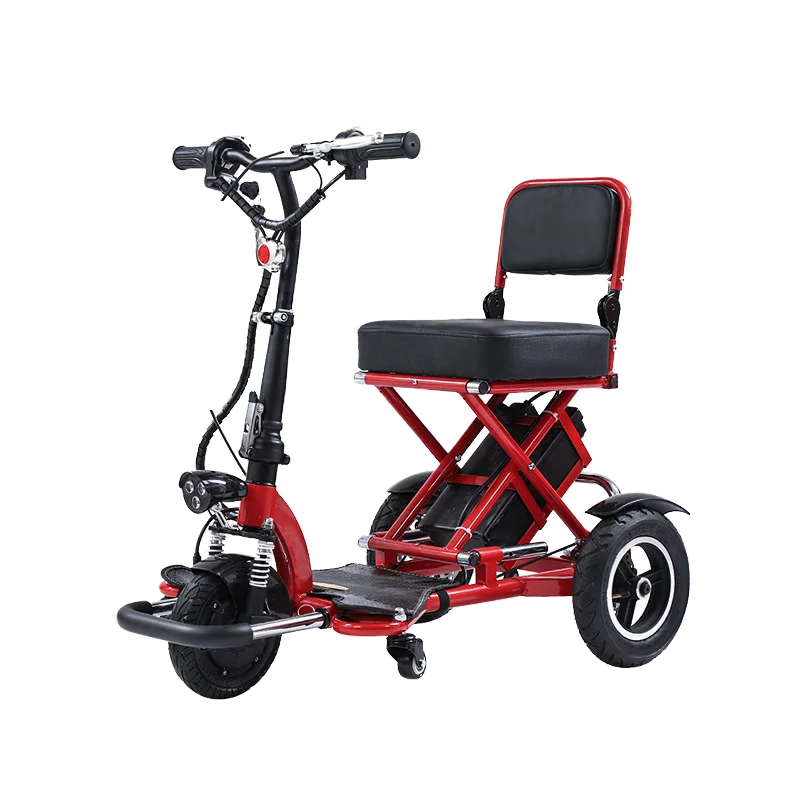 Aluminum Alloy Folding Three Wheels Lightweight Electric Mobility Scooter