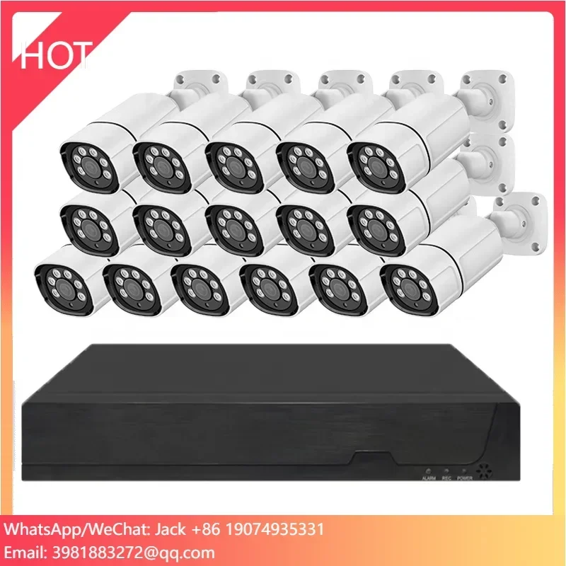 Fuvision Outdoor Bullet Wire POE Sistemi CCTV Kit 4mp Ip Poe Smart Home Videocamera di sicurezza Cam Set Sistema di sorveglianza