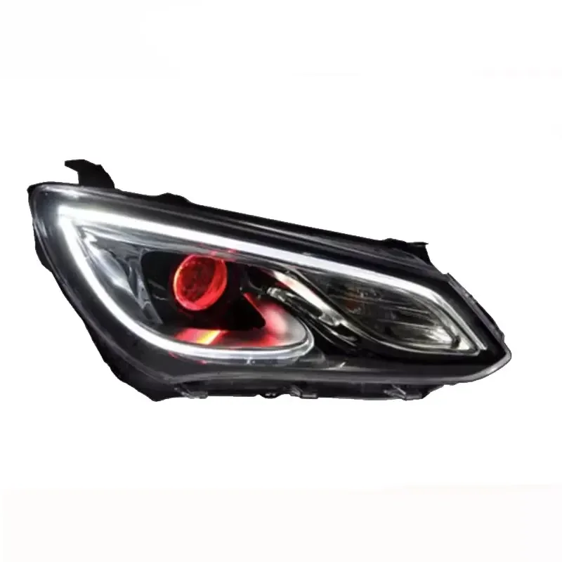 مصباح الرأس لـ Buick Excelle LED المصباح 2015-2017 المصابيح الأمامية LED ضوء النهار الجري عين الشيطان مصباح زينون عالي الجودة