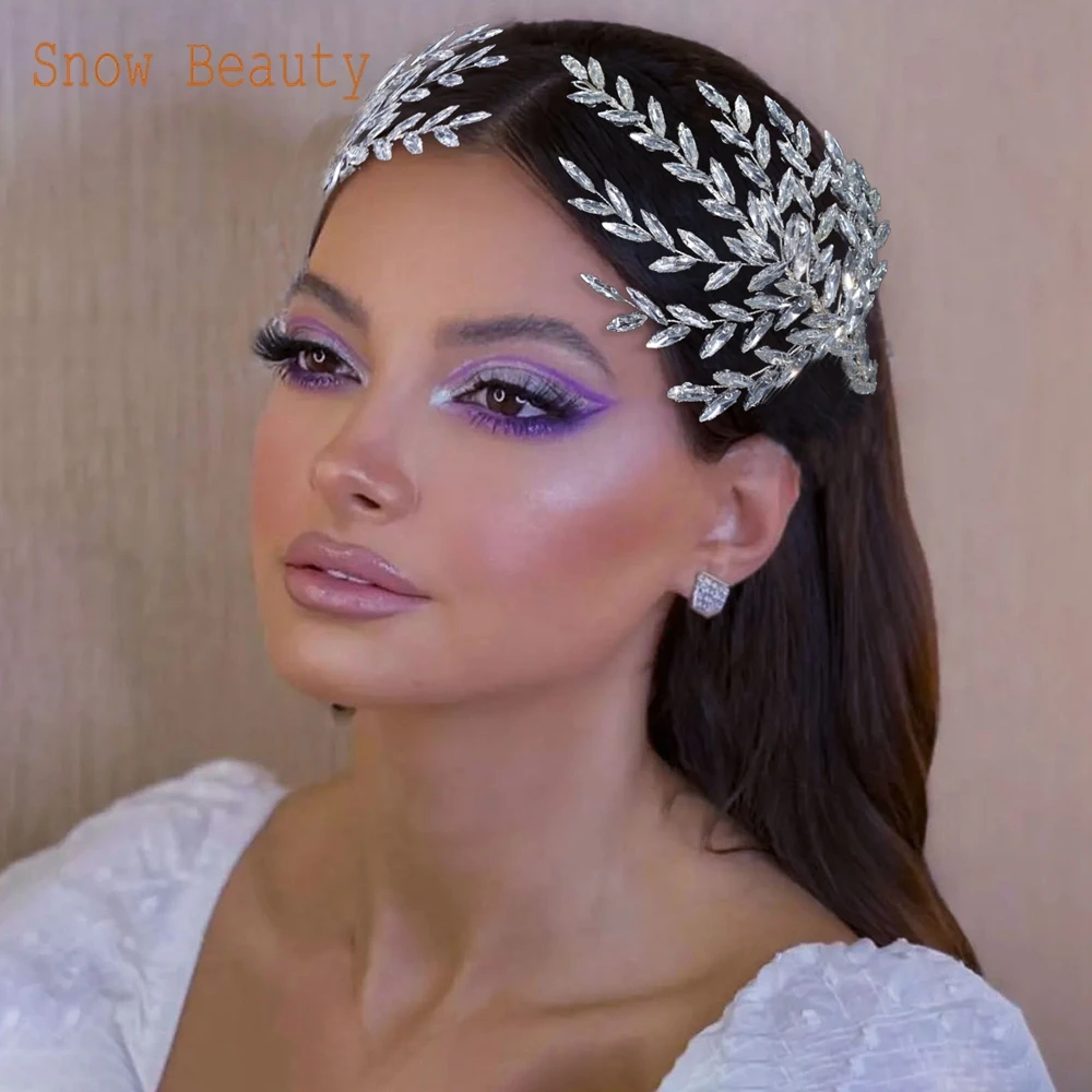 

DZ061 Bridal Comb Handmade Women Hair Jewelry Set Bridesmaids Headpieces Rhinestones Hair Accessories Crystal Hairbands