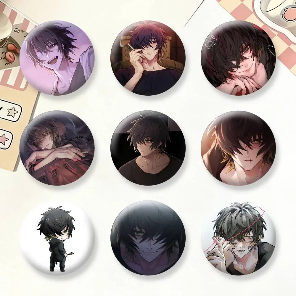 

Towa S-Slow D-Damages Badges Creative Tinplate Button PinsBrooch Badge Clothes Backpack