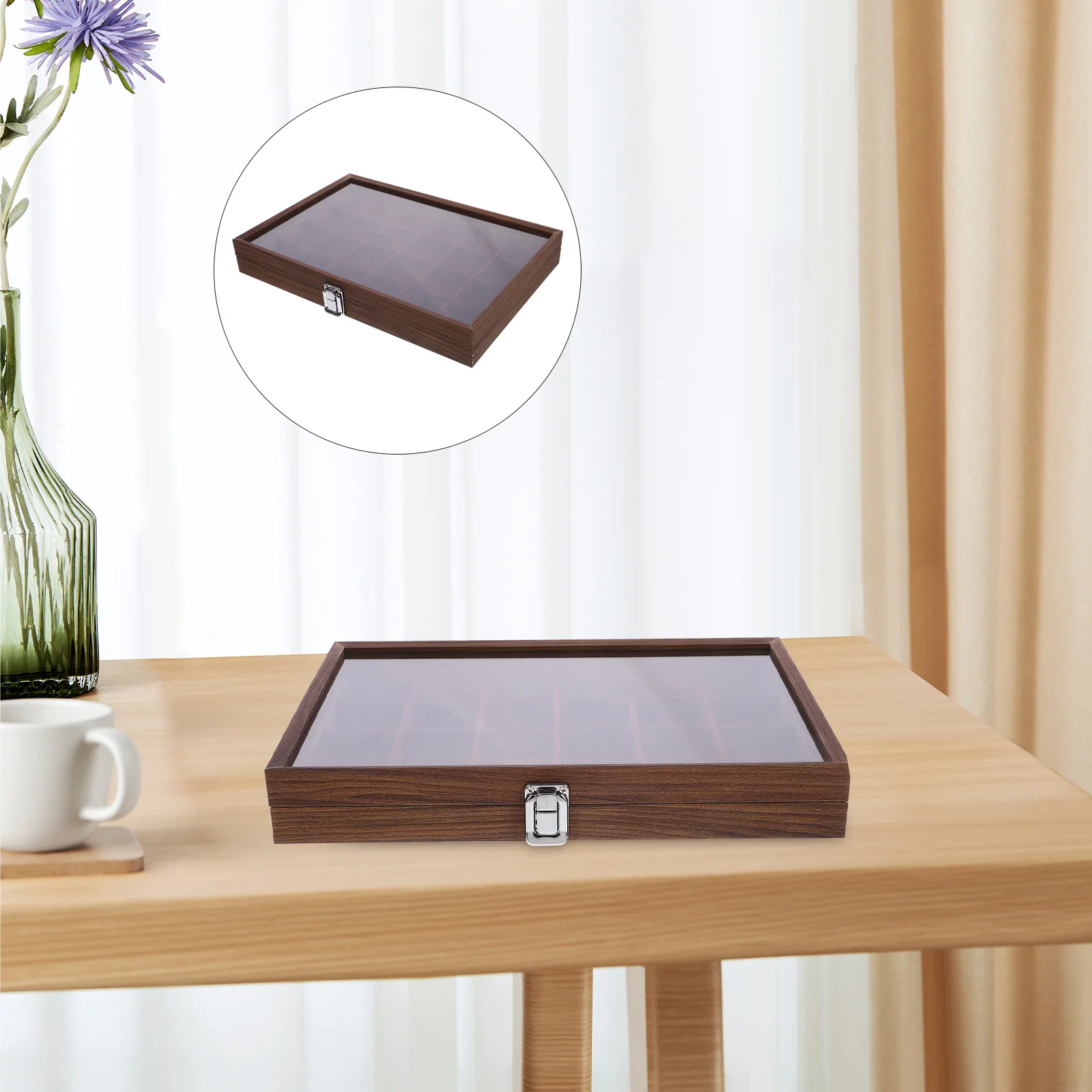 

Держатель для чайных пакетиков, 24 сетки, органайзер, прозрачный материал, элегантный домашний декор, кофейная станция, коробка-органайзер для чая