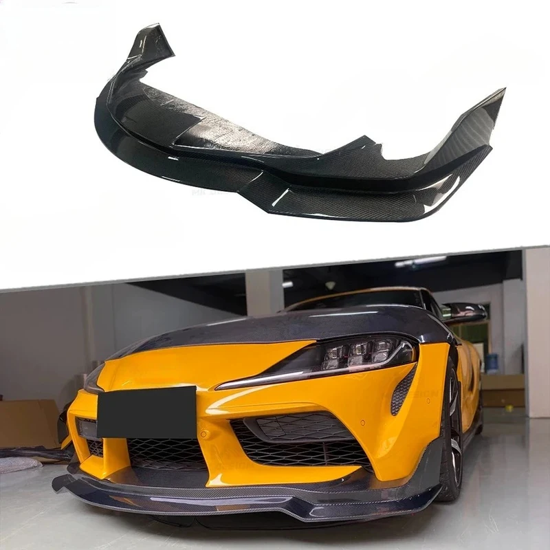 S Style Carbon Fiber Front Bumper Lip Spoiler MK5 GR A90 A91 2021+