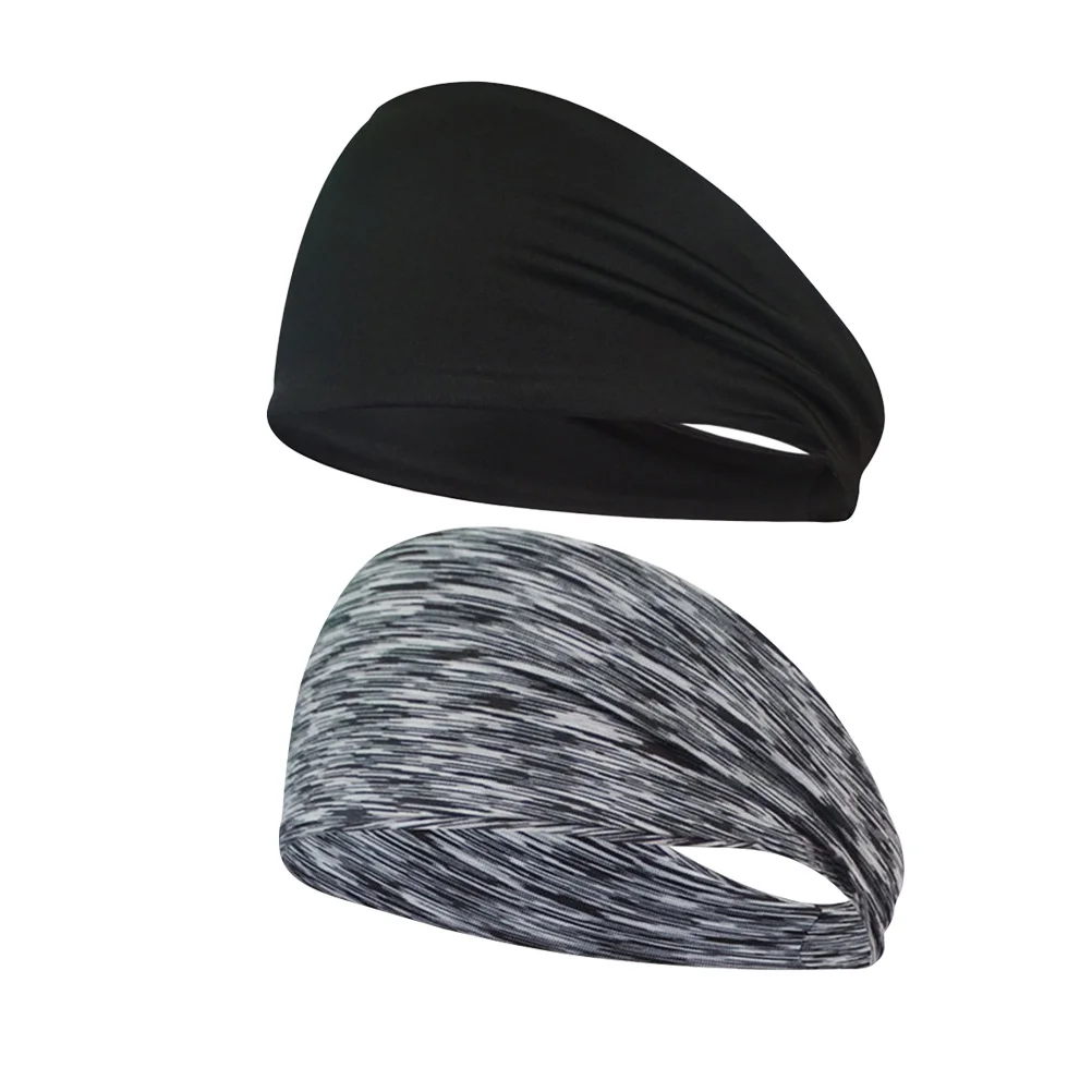 2 pièces bandeaux respirants haute qualité Fitness bandeau pour l'aérobic Jogging danse activités de plein air hommes femmes Yoga course