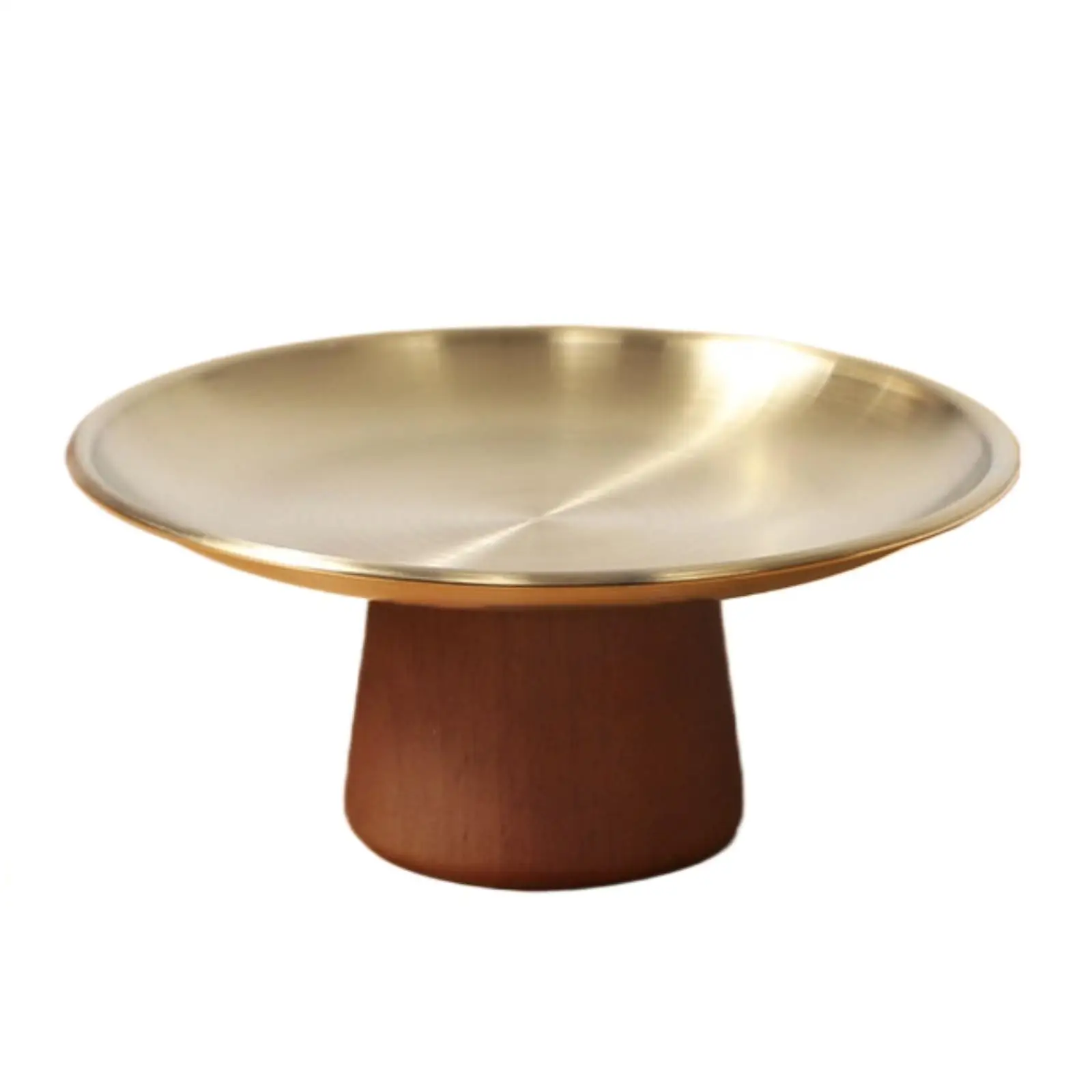 Serving Tray with Pedestal Elevated Dessert Stand Smooth for Coffee Table, Hosts