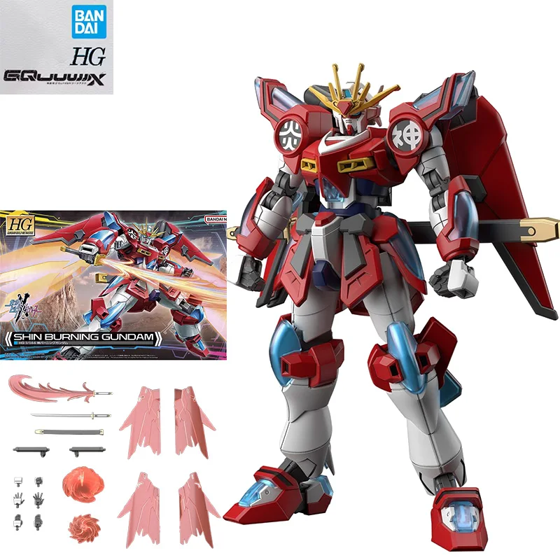 

Оригинальный Gundam Bandai SHIN BURNING GUNDAM, персонаж аниме, робот, мобильный костюм, сборная модель, игрушка, подарок для мальчика