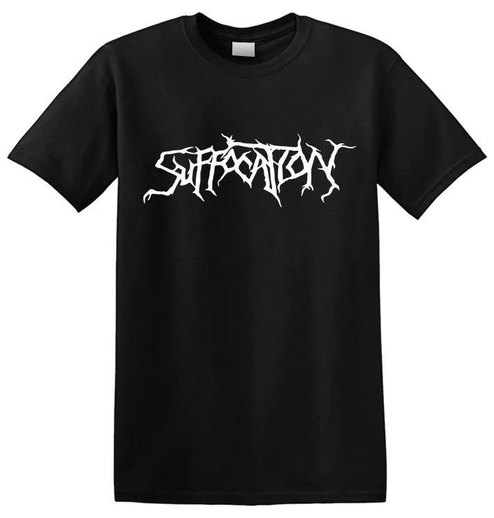 

SUFFOCATION - 'White Logo' T-Shirt Tees High Quality 100%Cotton Short Sleeve