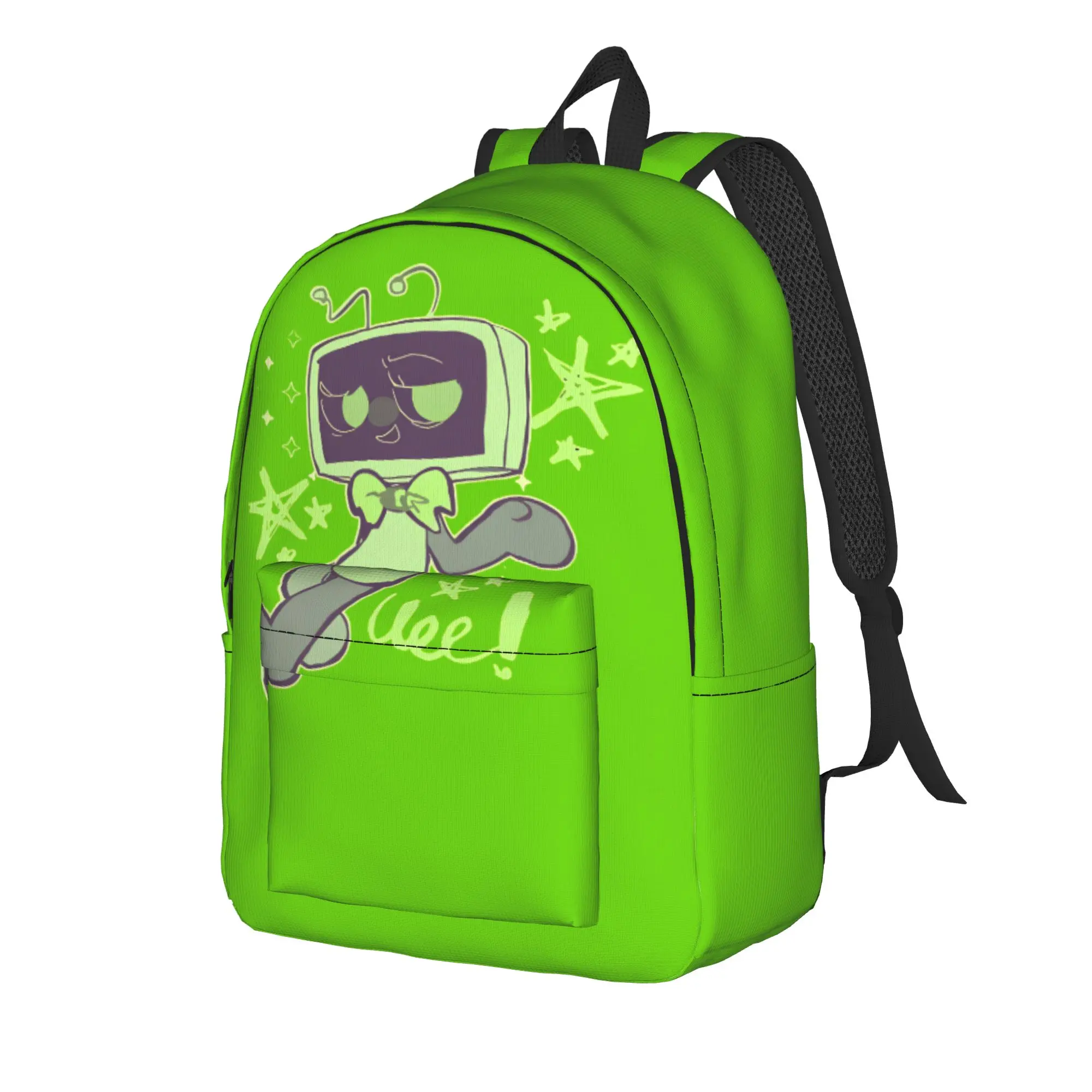 Dandys World Vee Casual Backpack Durable High School Work Catoon Daypack for Men Women College Canvas Bags