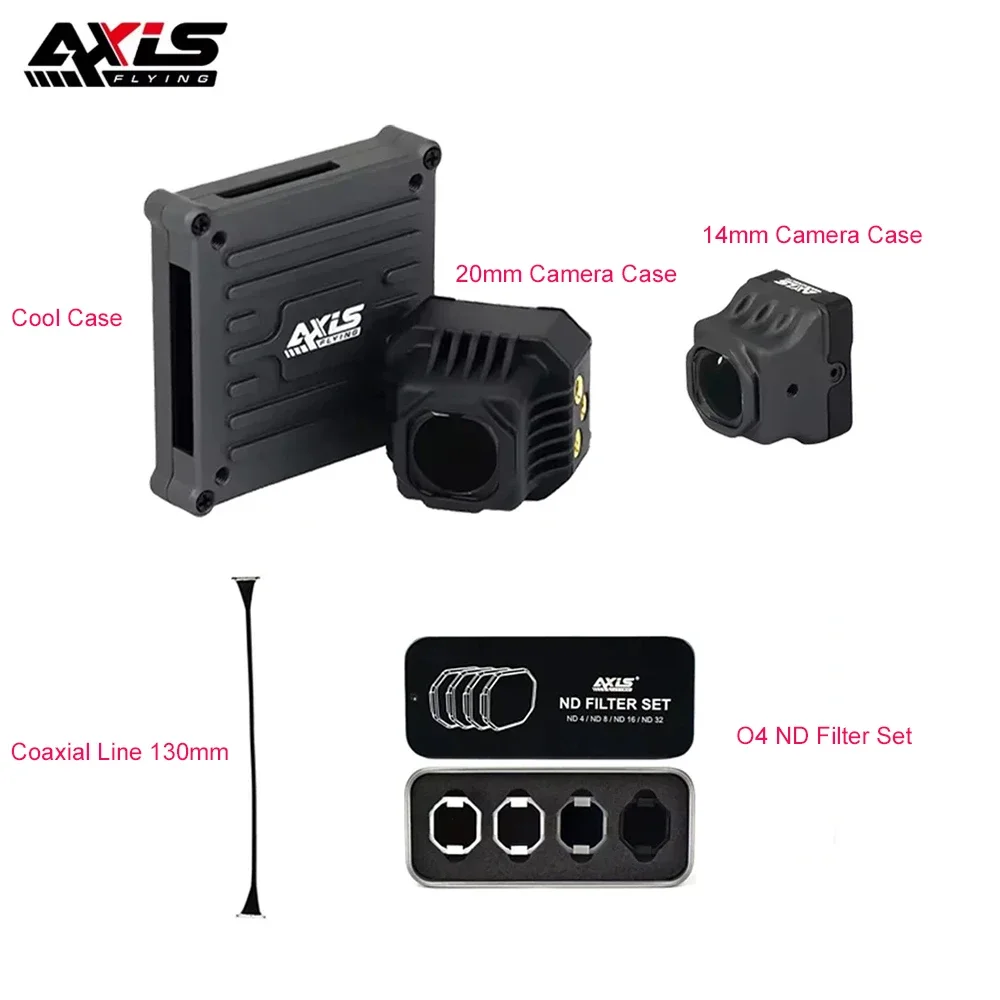 Axisflying Adapts to DJI O4 Lite Air Unit Case Lens Image Transmission Heat Dissipation Aluminum Parts  for DJI O4 Drone FPV