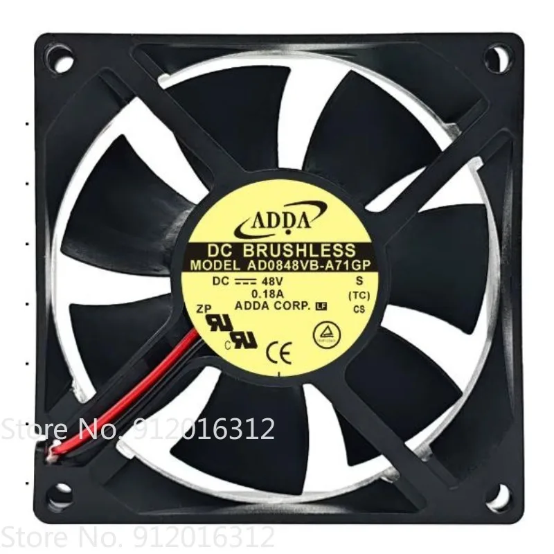 New Fan for AD0848VB-A71GP 48V0.18A  AD0848HB-A71GL 48V 0.11A Cooling Fan 80×80×25MM