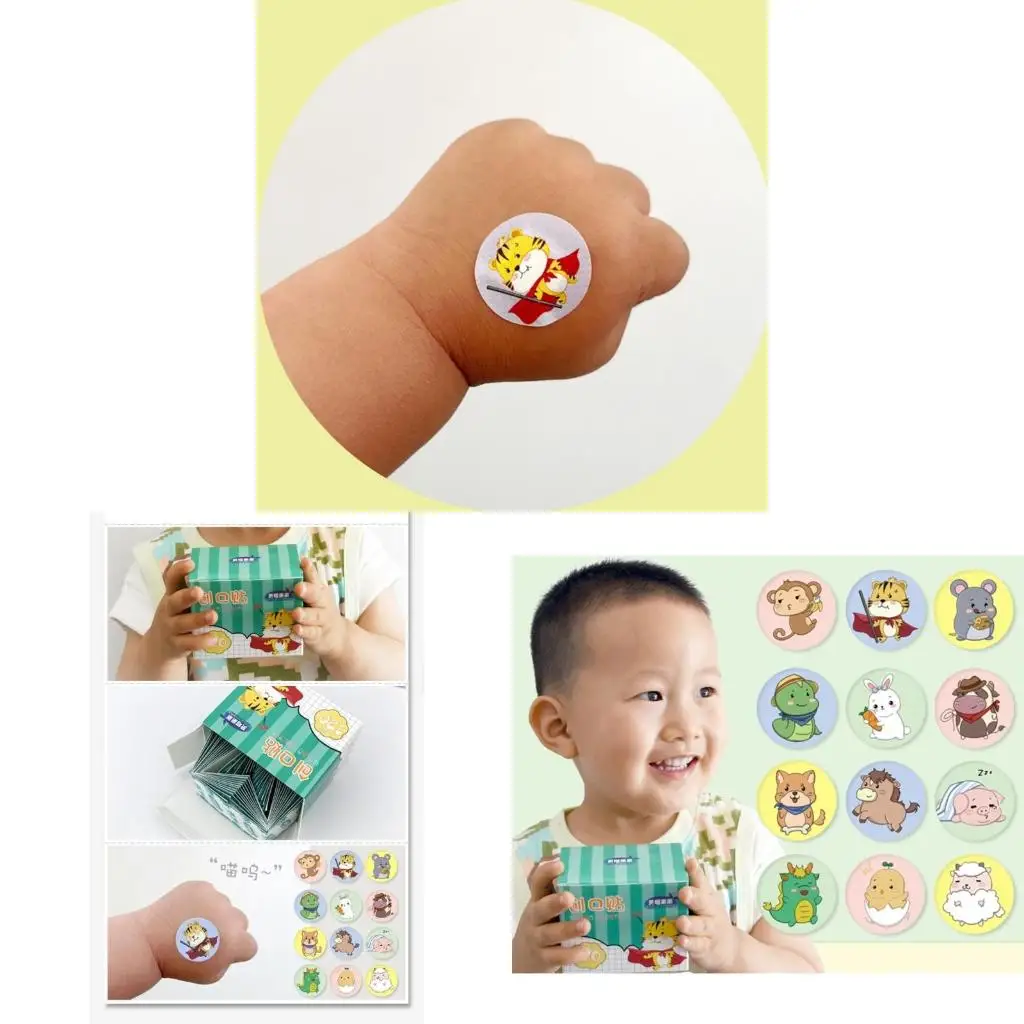 

120 шт./компл. мини-круглые одноразовые медицинские клейкие повязки для оказания первой помощи при ранах