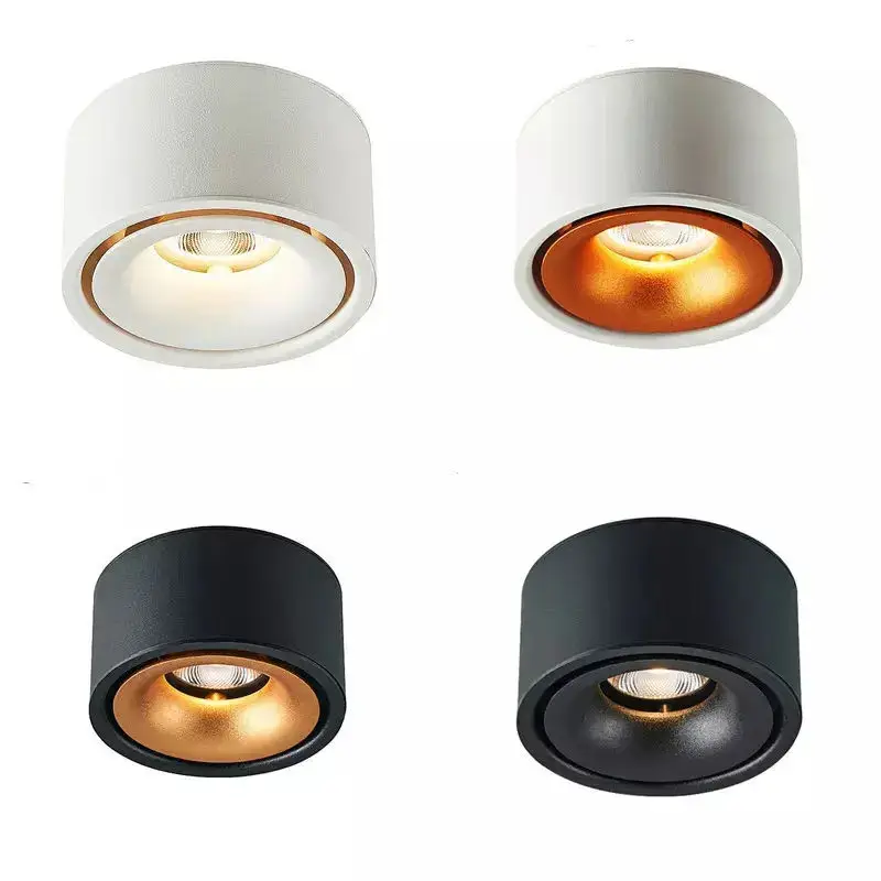 

Anti-glare Surface Mounted LED Downlight 7W 9W 12W COB Spotlight for Living room Bedroom Corridor Ceiling Lamp 110V 220V