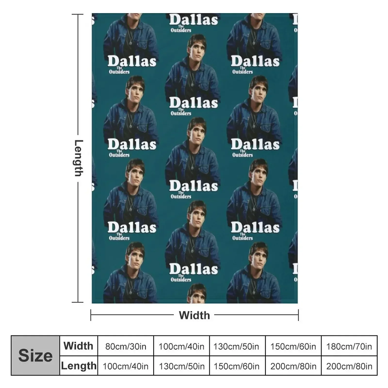 Dallas Winston (The Outsiders) Throw Blanket funny gift Summer Blankets