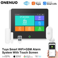 Tuya WiFi GSM Home Security Protection Smart Alarm System TFT Screen Burglar Kit Tuya APP Remote Control Arm And Disarm