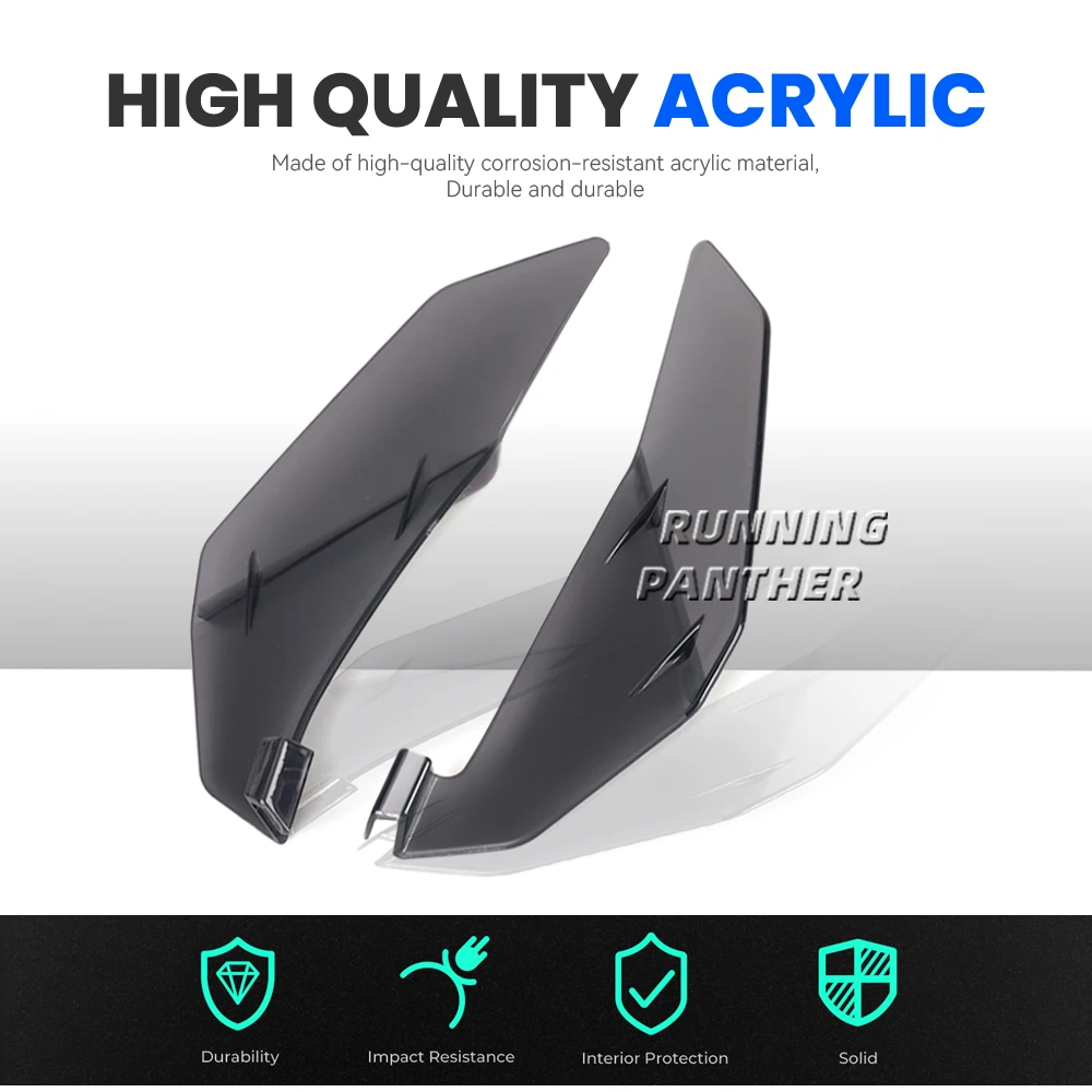 الزجاج الأمامي للدراجات النارية Honda XL750 TRANSALP XL 750 Transalp 2023 ملحقات منحرف الرياح الأمامية الجانبية سبويلر الزجاج الأمامي #3