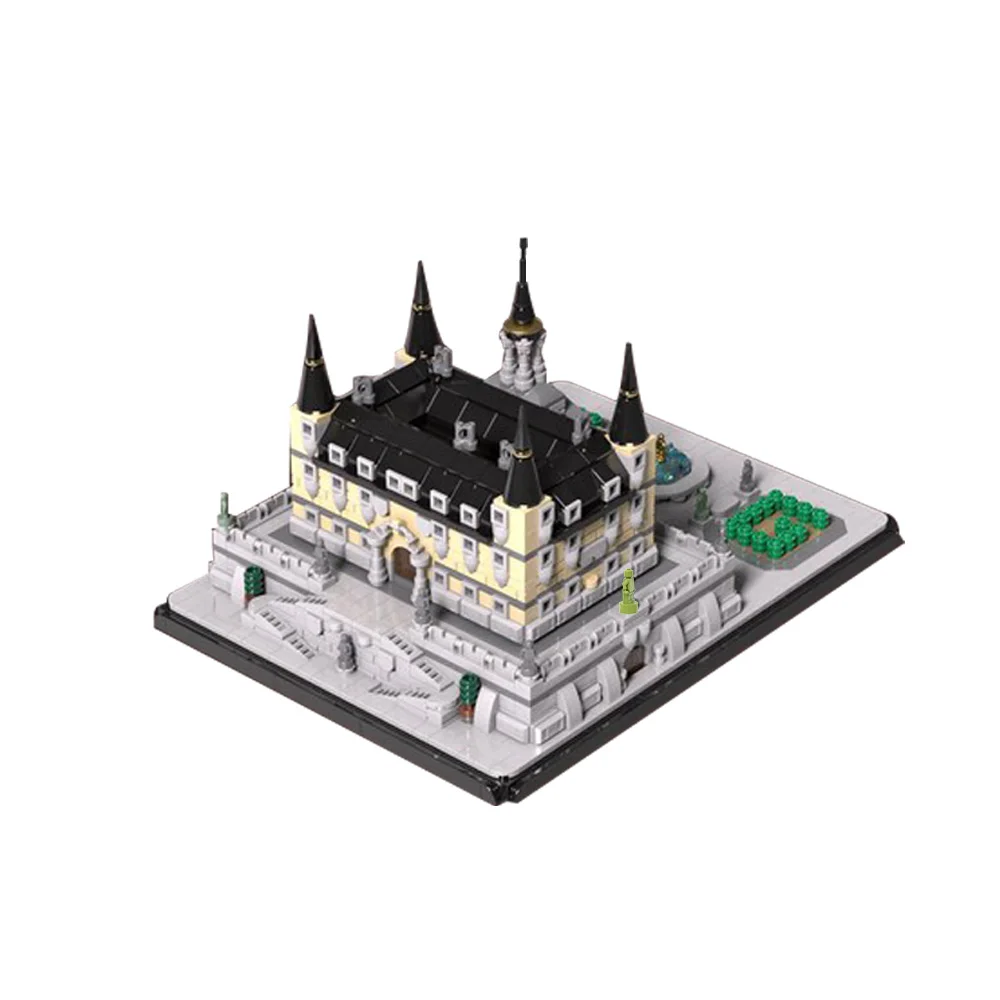 Gobricks MOC Renaissance Palace Building Blocks Model Classical Palace Architecture Street View Bricks Assembly Toys Kids Gifts