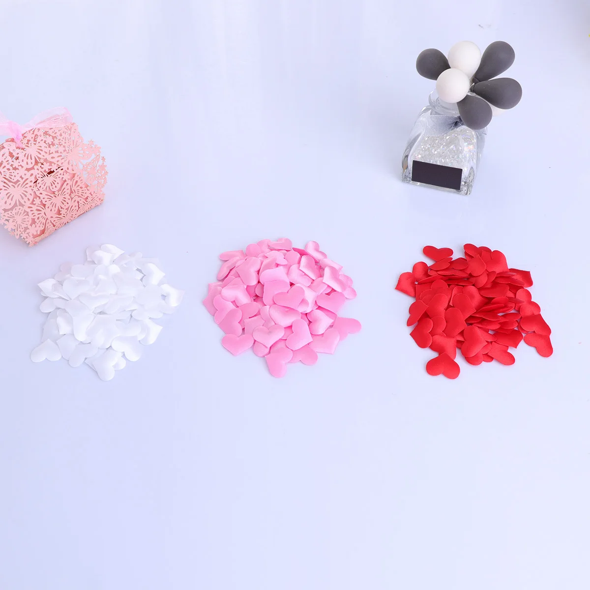 

300Pcs Peach Heart Flower Petals Artificial Sponge Hearts Wedding Party Table Decoration Confetti Romantic Engagement Supplies