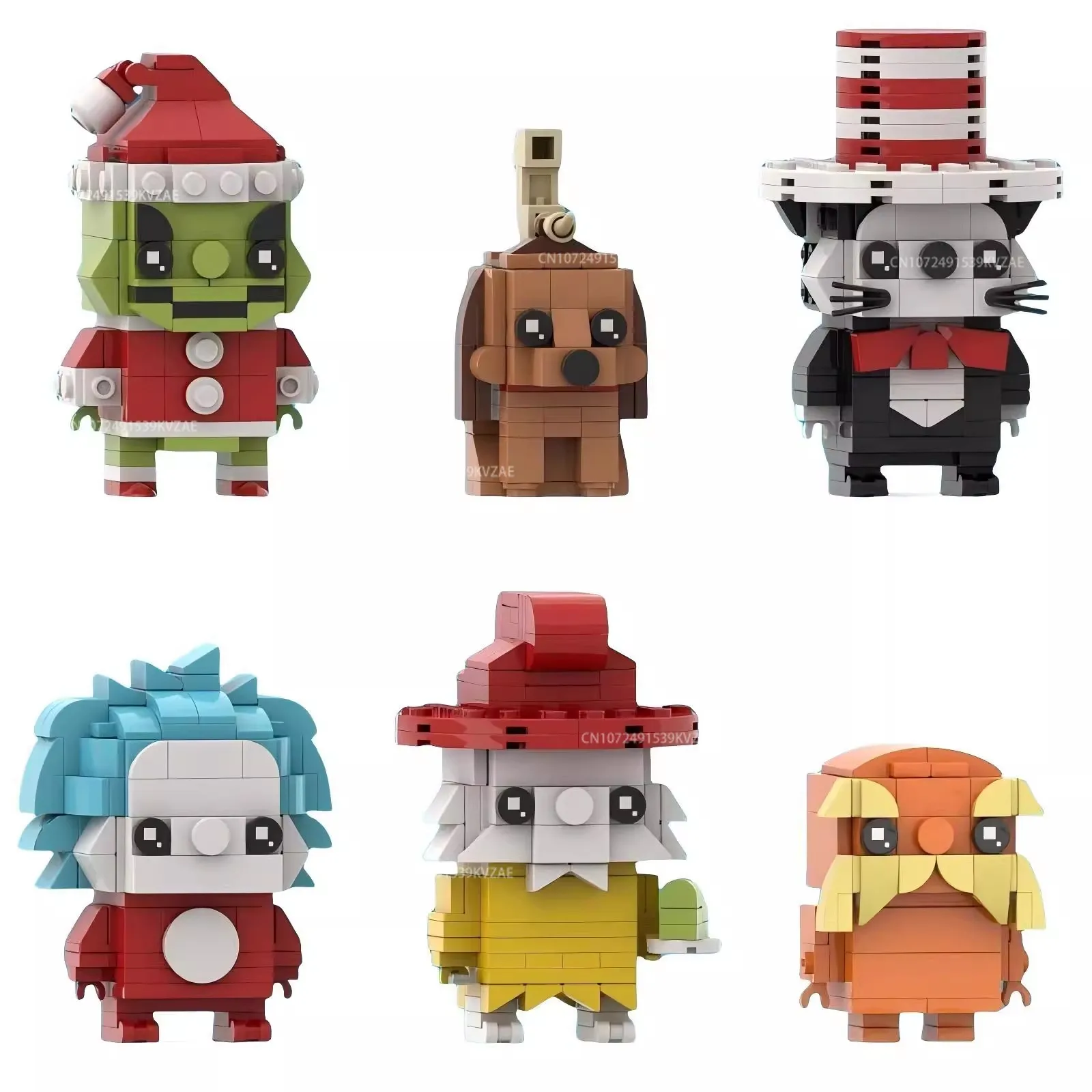 MOC الفيلم الكلاسيكي اللبنات المستقيمة الدكتور سوسيد الحب شخصيات الحركة الكوميدية أفكار مجموعة الطوب اللعب الهدايا #2