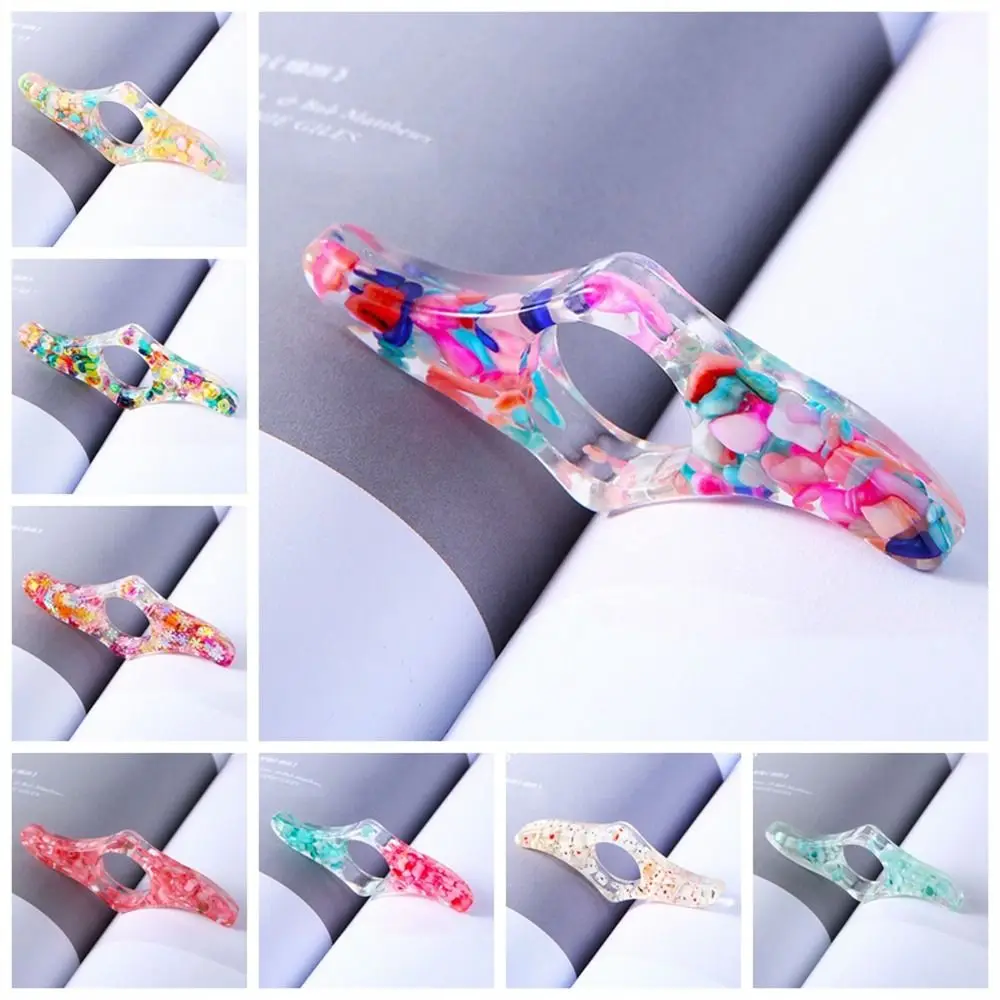 Bookmark Thumb Book Support Petal Reading Aids Book Page Holder Convenient Colorful Book Page Spreader Children Gifts