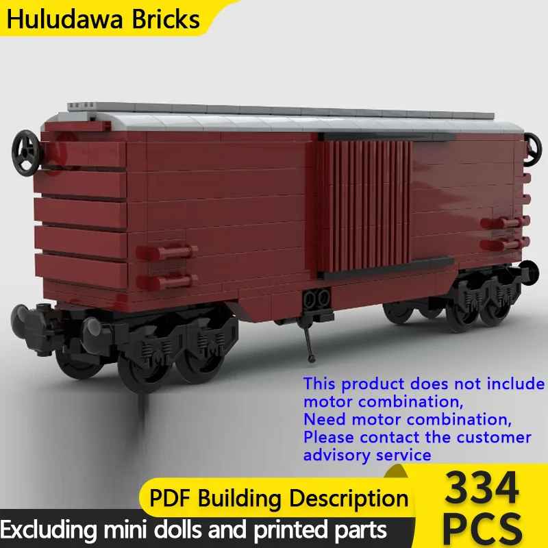 

Конструктор «Городской автомобиль» (модель MOC), железная дорога, грузовой вагон, модульная технология, детские праздничные подарки, игрушки для сборки, набор